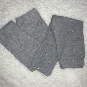 Grey Mud Pie leggings with Detail